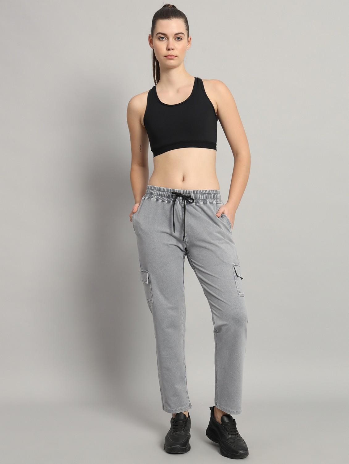 women solid mid rise cargo - 21762361 - Standard Image - 3