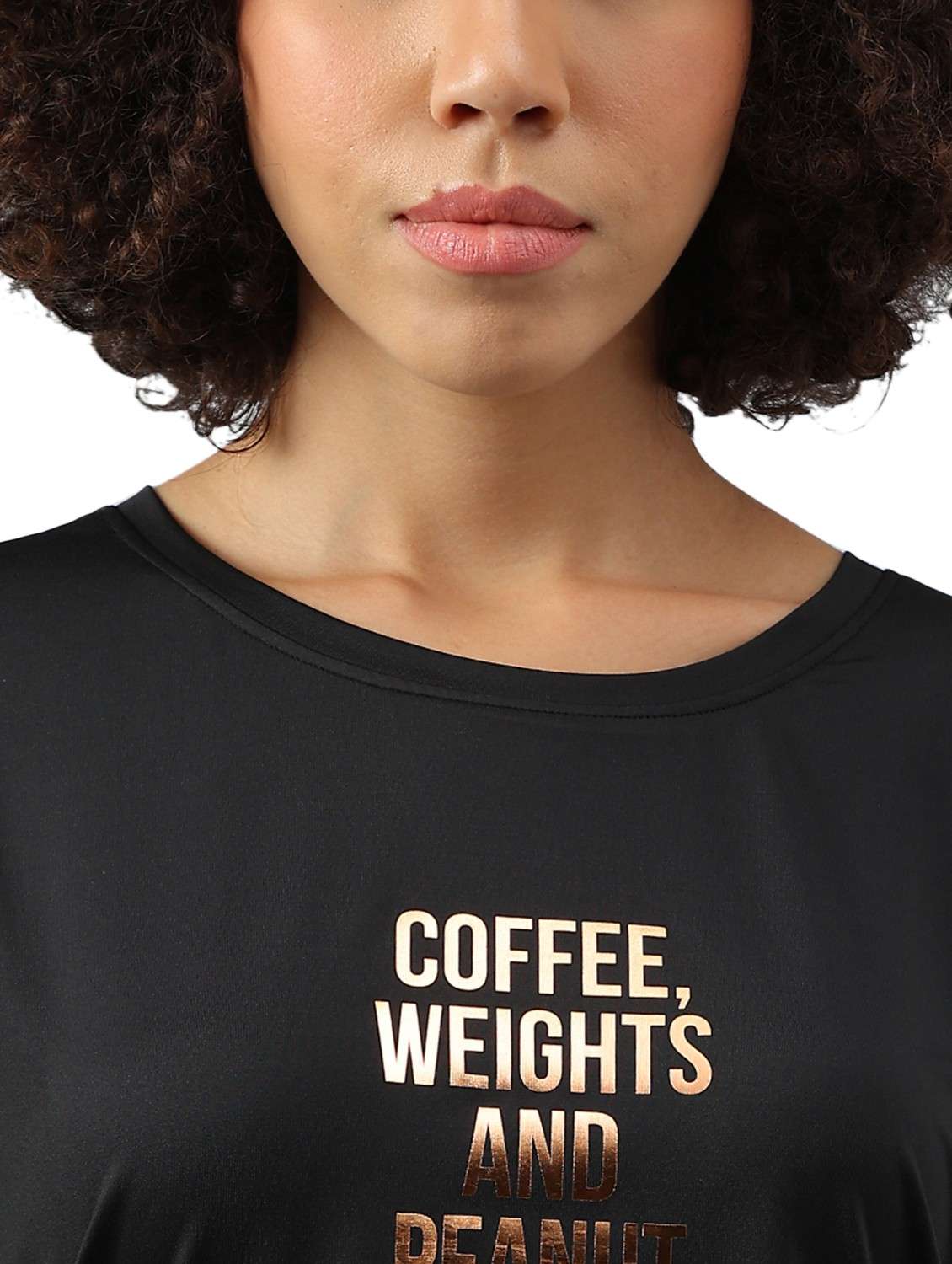 women typography printed dri-fit sports t-shirt - 21762368 -  Standard Image - 3