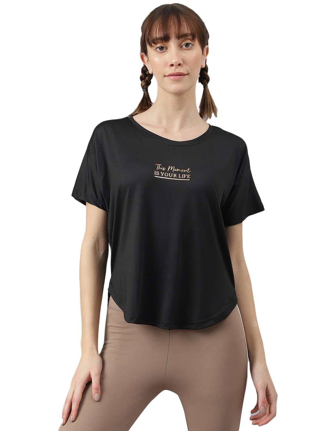 women printed dri-fit sports t-shirt - 21762370 -  Zoom Image - 0