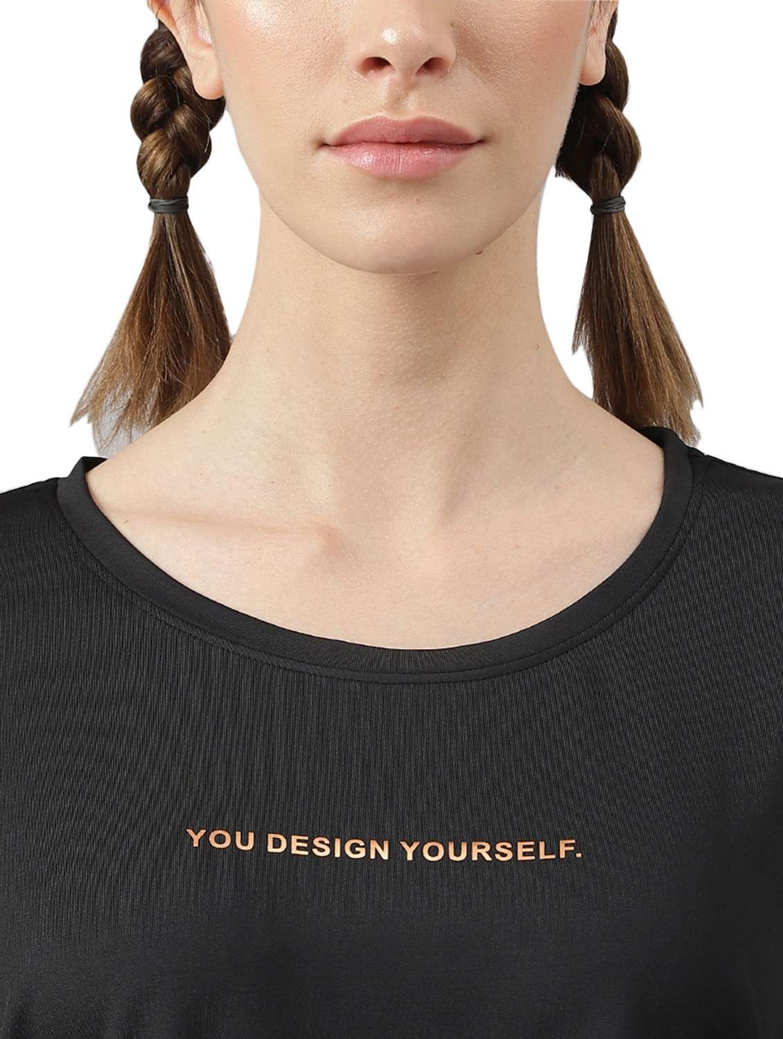 women printed dri-fit high low sports t-shirt - 21762371 -  Standard Image - 3