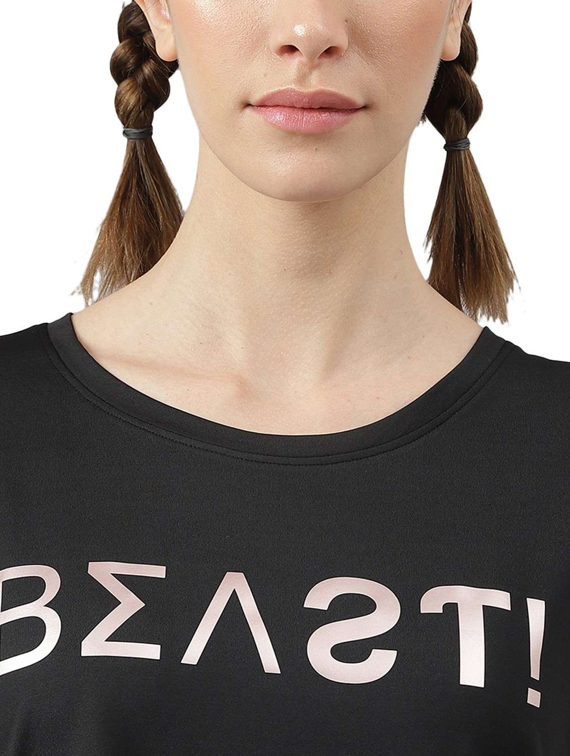 women printed dri-fit high low sports t-shirt - 21762372 -  Standard Image - 3