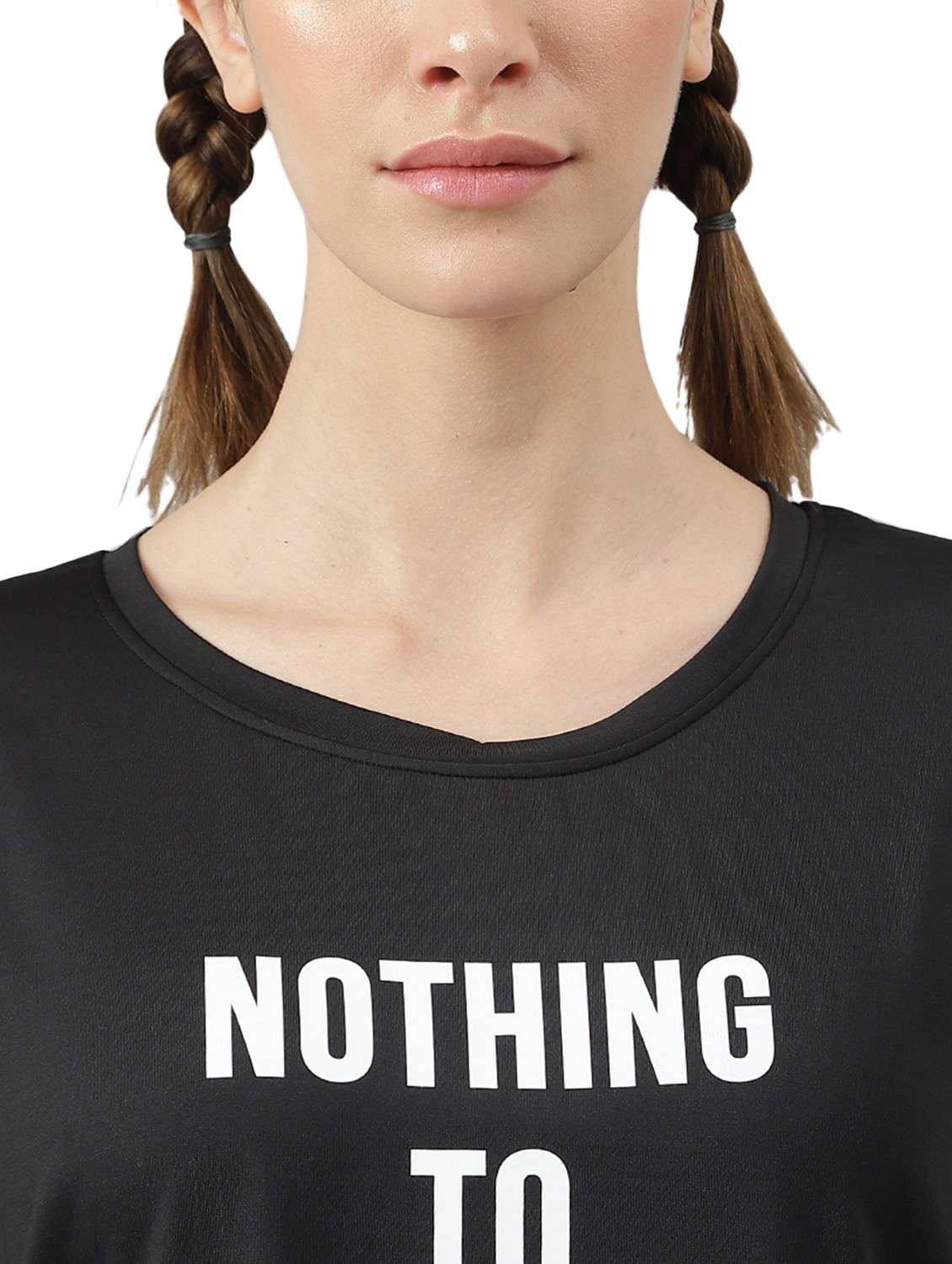 women printed dri-fit high low sports t-shirt - 21762378 -  Standard Image - 3