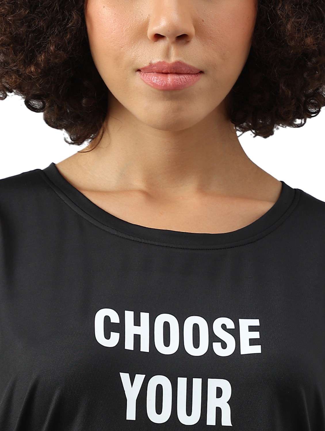 women printed dri-fit high low sports t-shirt - 21762381 -  Standard Image - 3