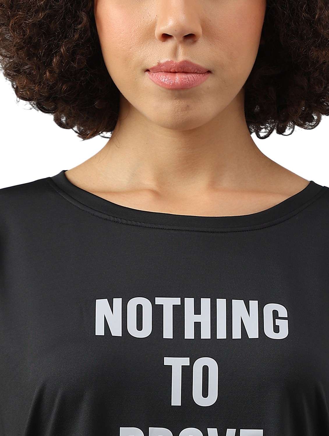 women printed dri-fit high low sports t-shirt - 21762384 -  Standard Image - 3