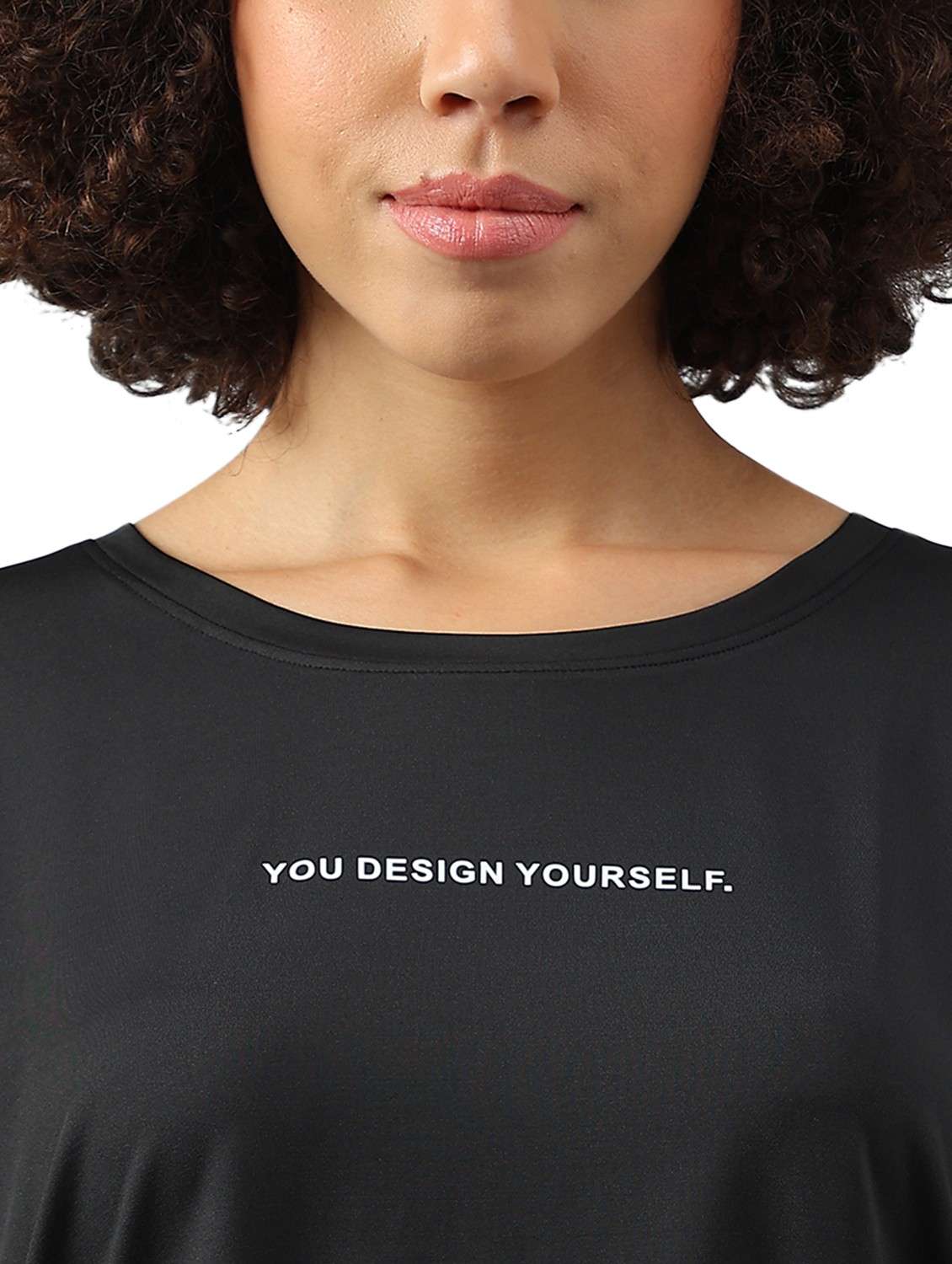 women printed dri-fit high low sports t-shirt - 21762388 -  Standard Image - 3