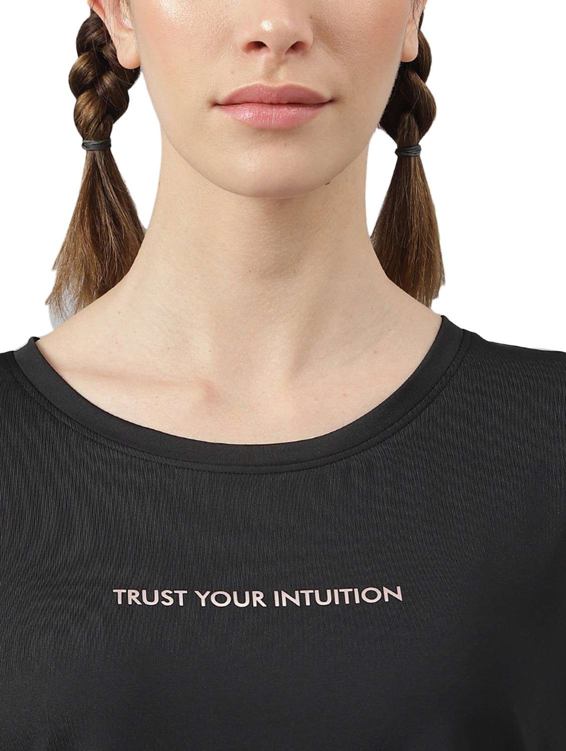 women printed dri-fit high low sports t-shirt - 21762392 -  Standard Image - 3