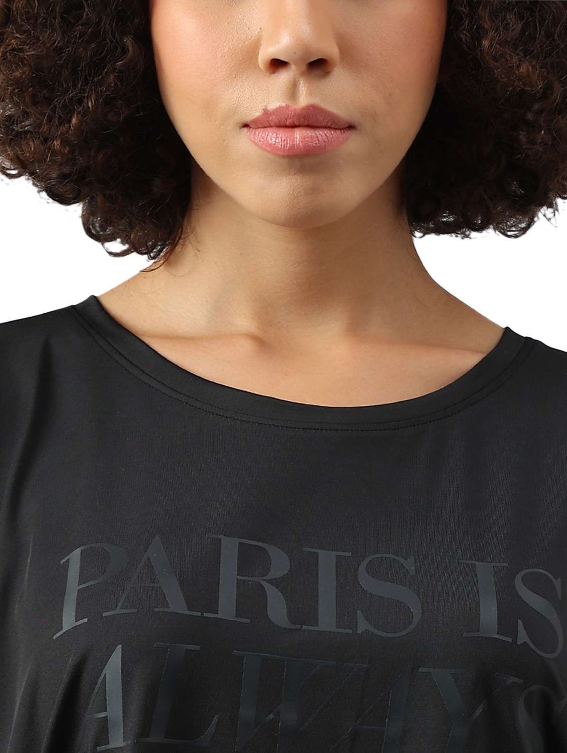 women printed dri-fit high low sports t-shirt - 21762393 -  Standard Image - 3