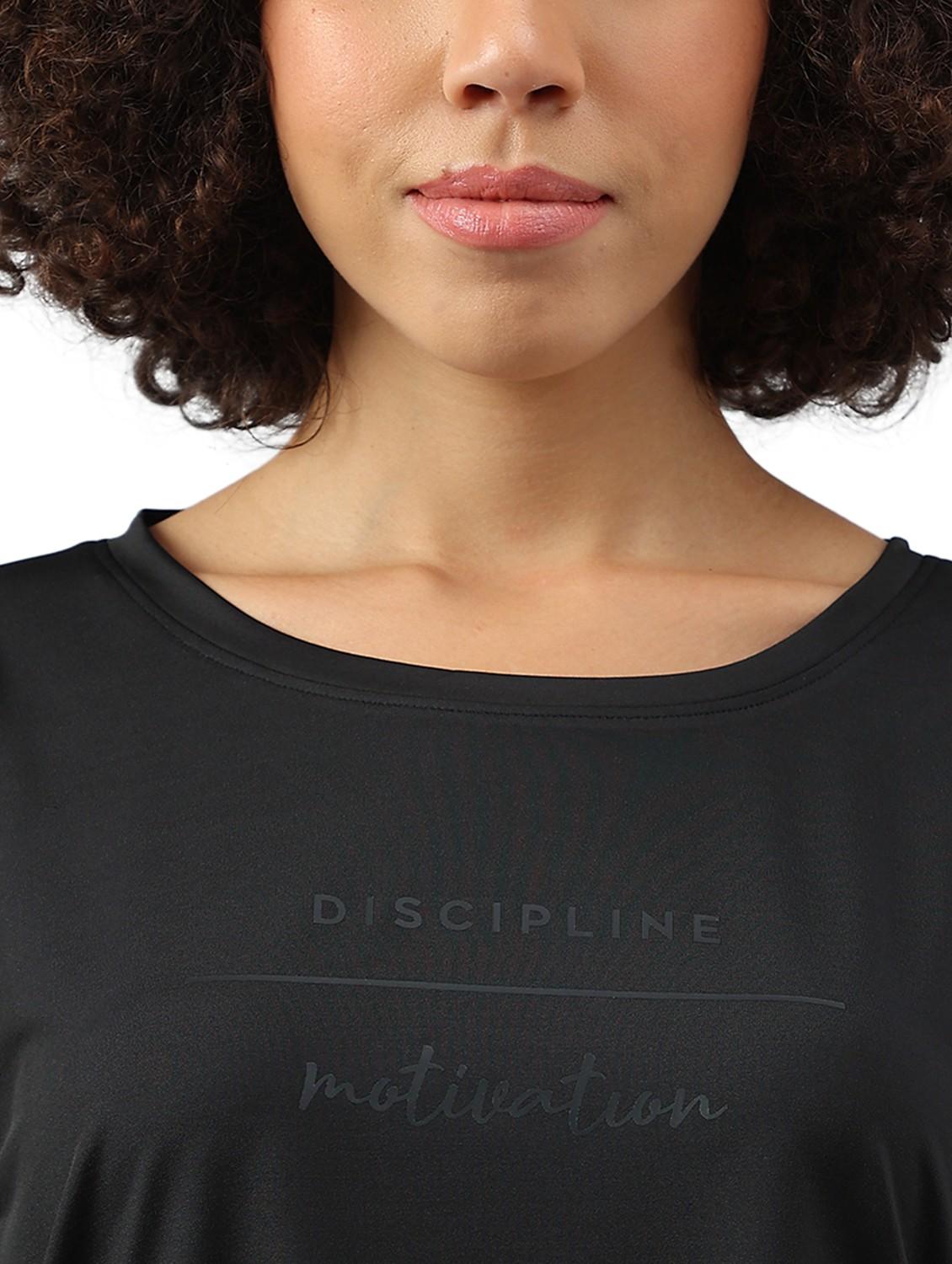 women printed dri-fit high low sports t-shirt - 21762399 - Standard Image - 3