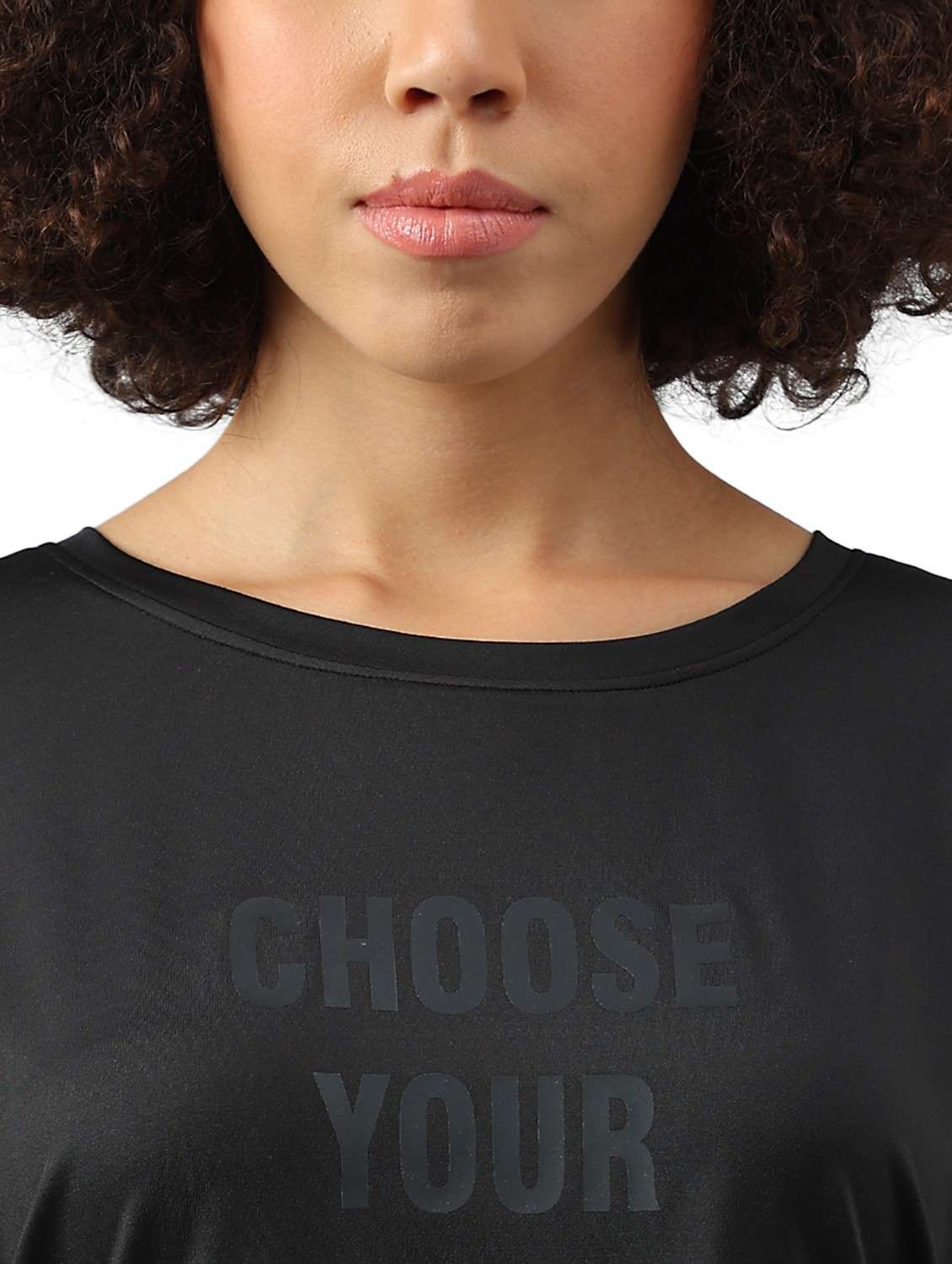 women printed dri-fit high low sports t-shirt - 21762409 -  Standard Image - 3