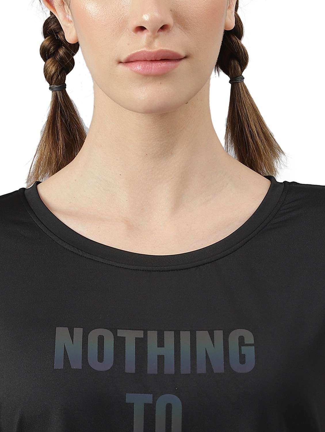 women printed dri-fit high low sports t-shirt - 21762410 -  Standard Image - 3