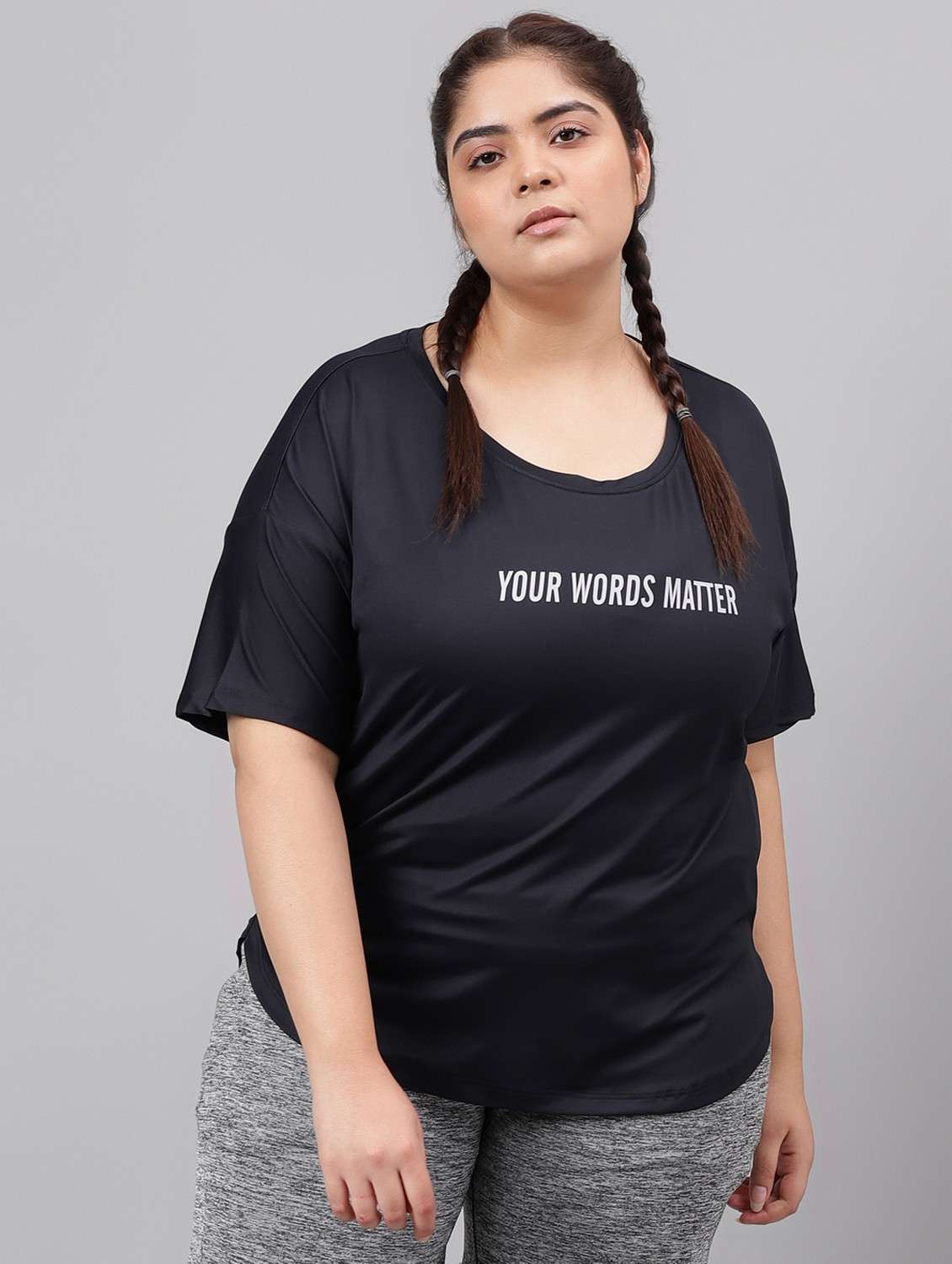 women plus size printed dri-fit sport t-shirt - 21762429 -  Zoom Image - 0