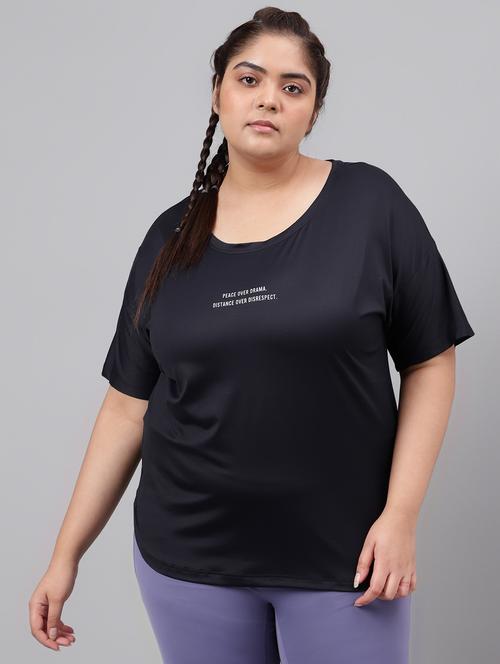 women plus size printed dri-fit sports t-shirt - 21762436 - Standard Image - 0