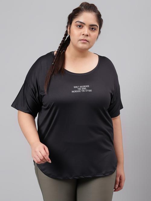 women plus size printed dri-fit sports t-shirt - 21762438 - Standard Image - 0