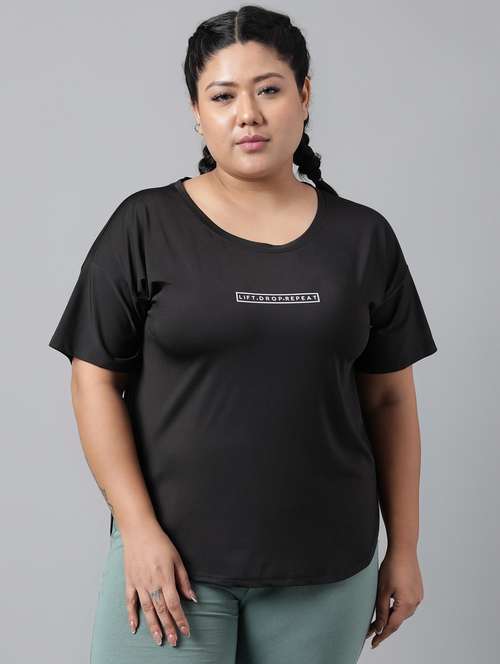 women plus size printed dri-fit sports t-shirt - 21762440 -  Standard Image - 0