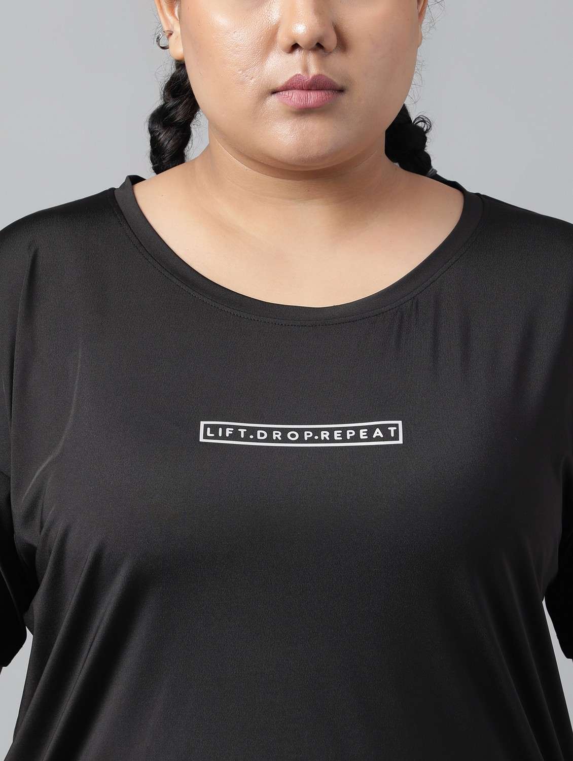 women plus size printed dri-fit sports t-shirt - 21762440 -  Standard Image - 3