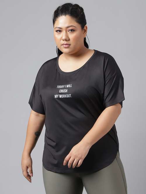 women plus size printed dri-fit sports t-shirt - 21762444 -  Standard Image - 0
