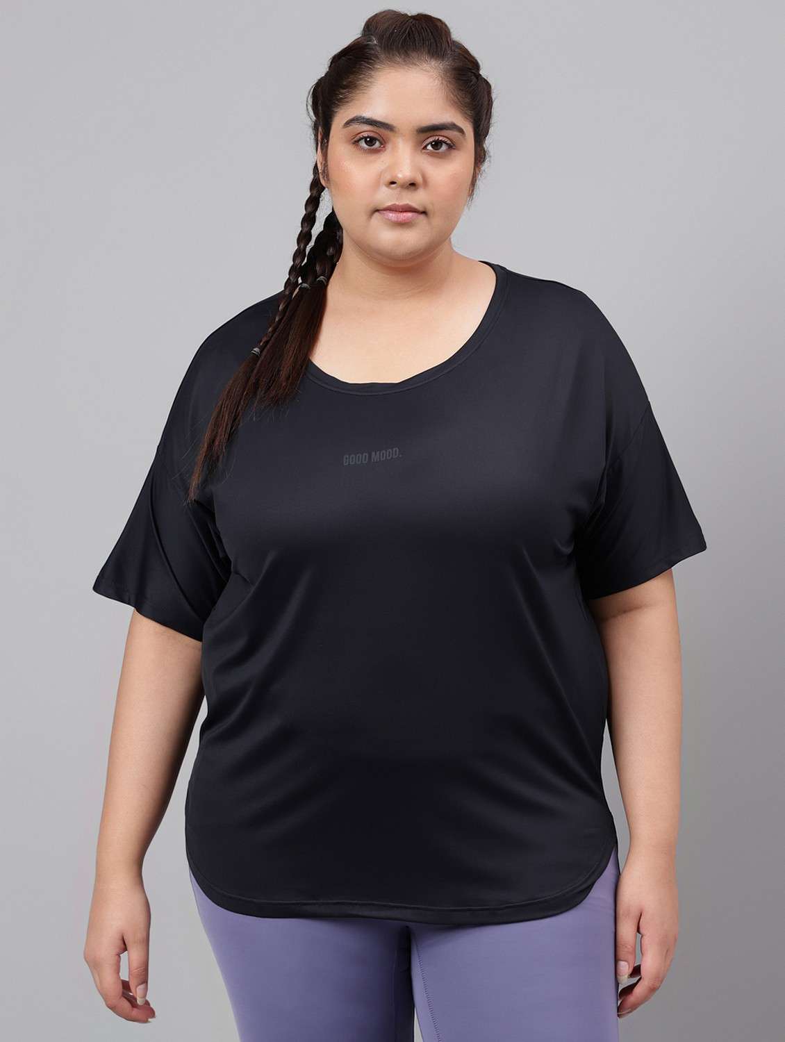 women plus size printed dri-fit sports t-shirt - 21762453 - Zoom Image - 0