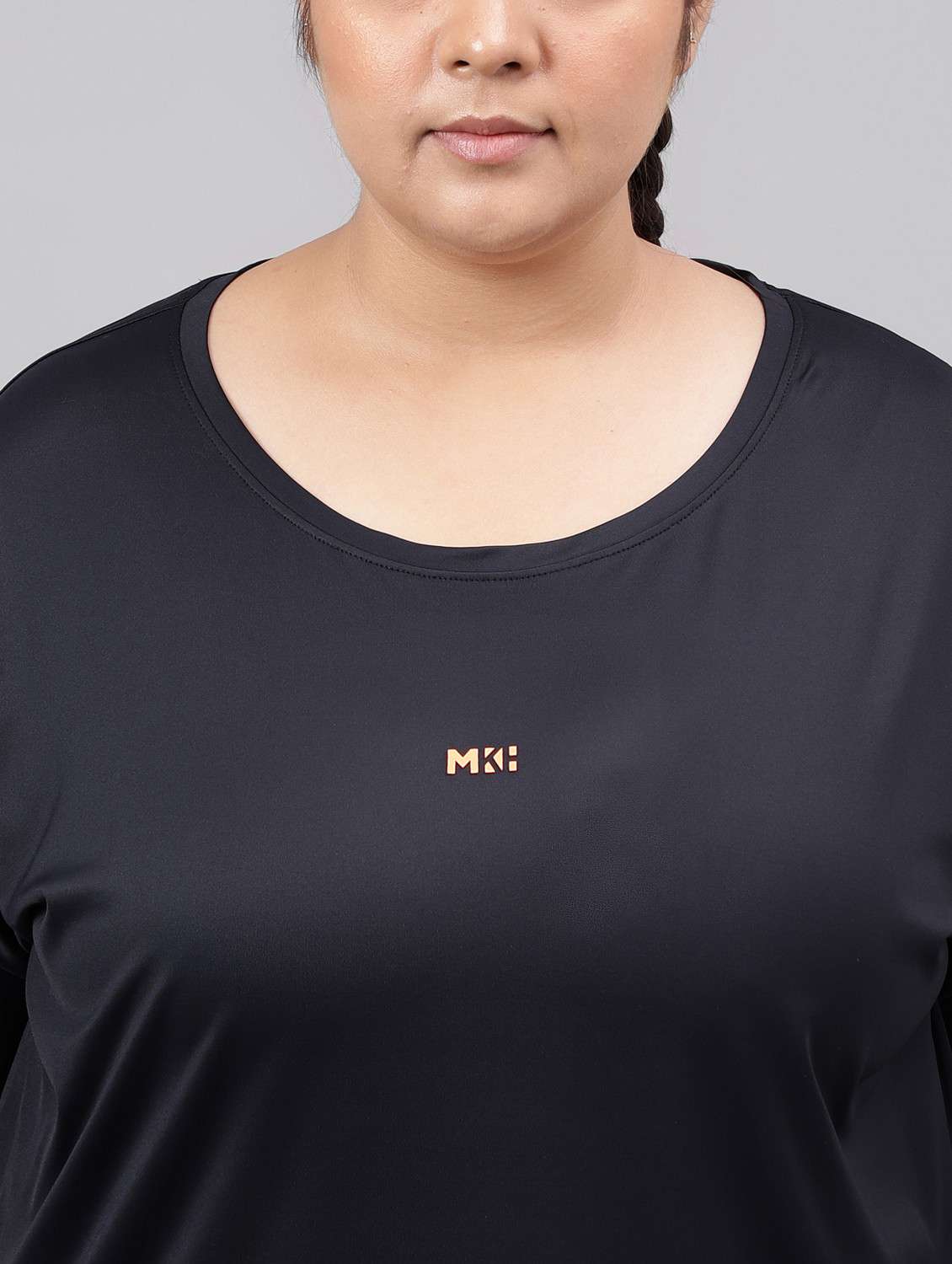 women plus size solid dri-fit sports t-shirt - 21762471 -  Standard Image - 5