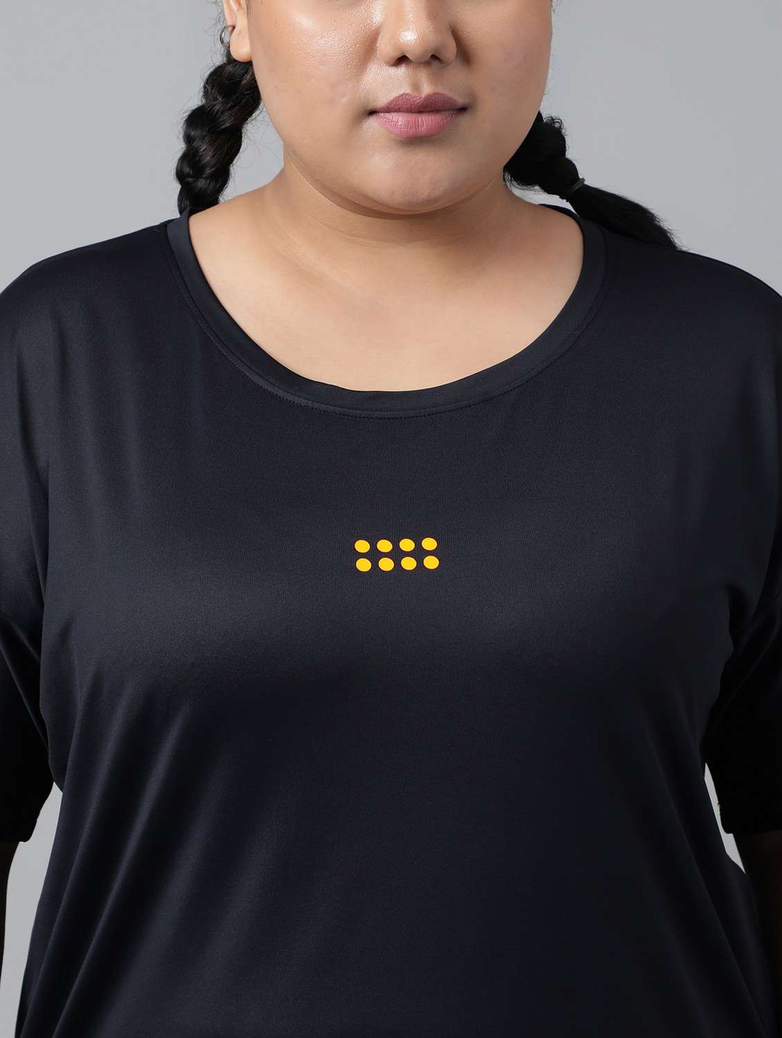 women plus size solid dri-fit sports t-shirt - 21762474 -  Standard Image - 5