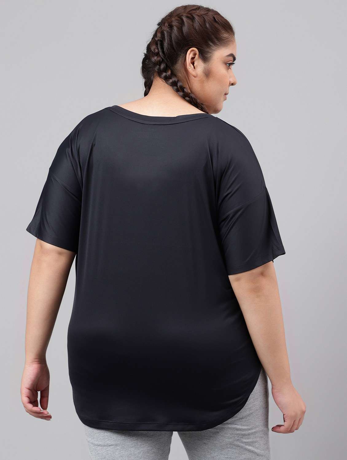 women plus size printed dri-fit sports t-shirt - 21762476 -  Standard Image - 3