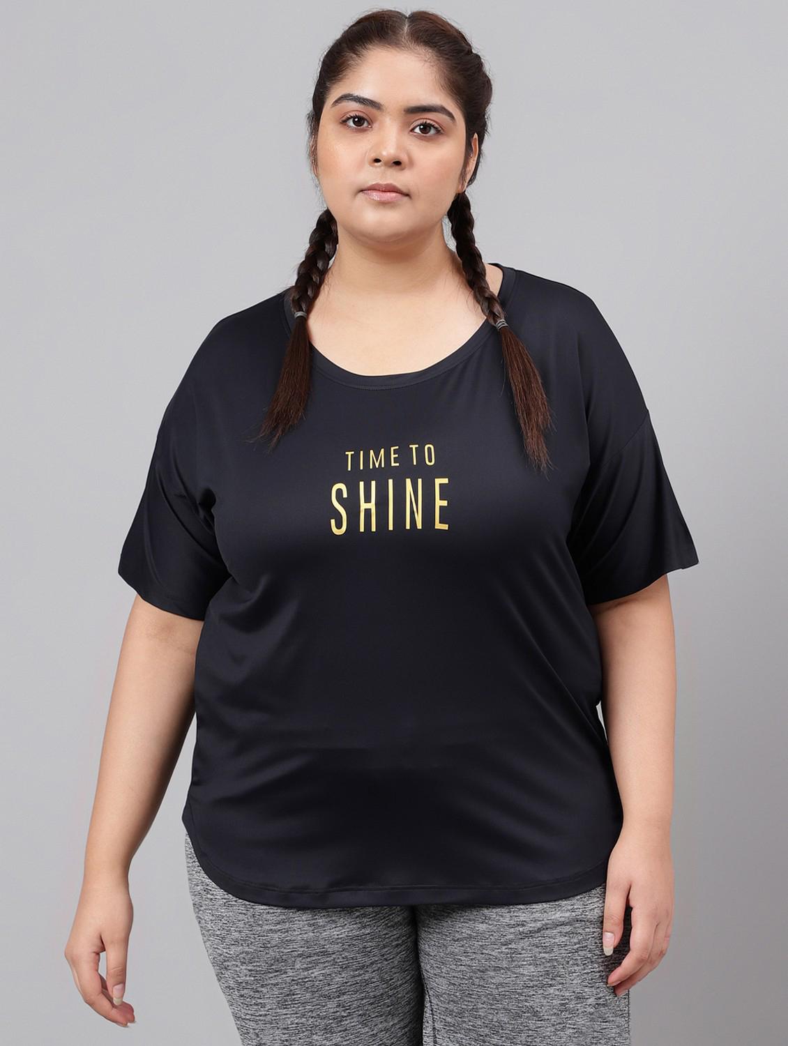 women plus size printed dri-fit sports t-shirt - 21762477 -  Zoom Image - 0
