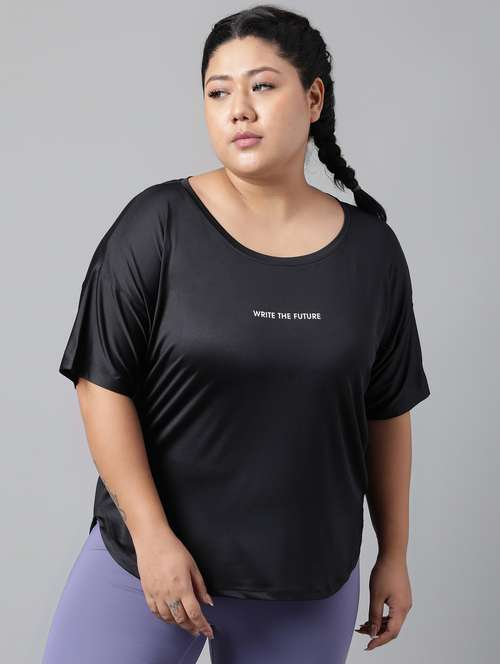 women plus size printed dri-fit sports t-shirt - 21762480 -  Standard Image - 0