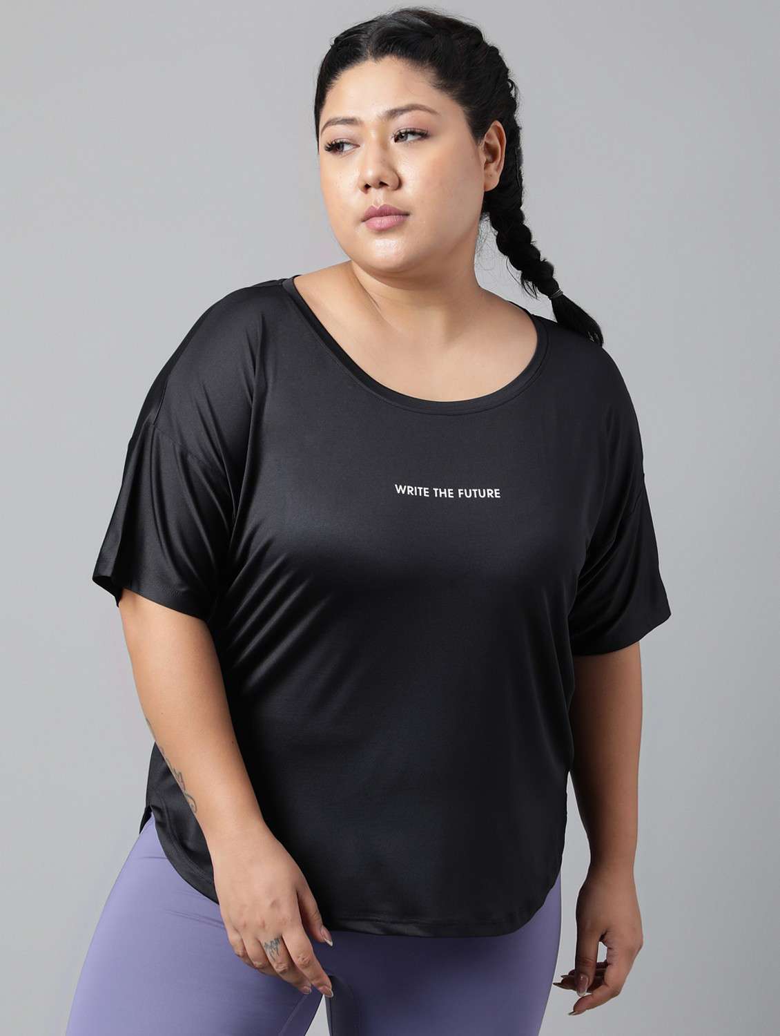 women plus size printed dri-fit sports t-shirt - 21762480 -  Zoom Image - 0