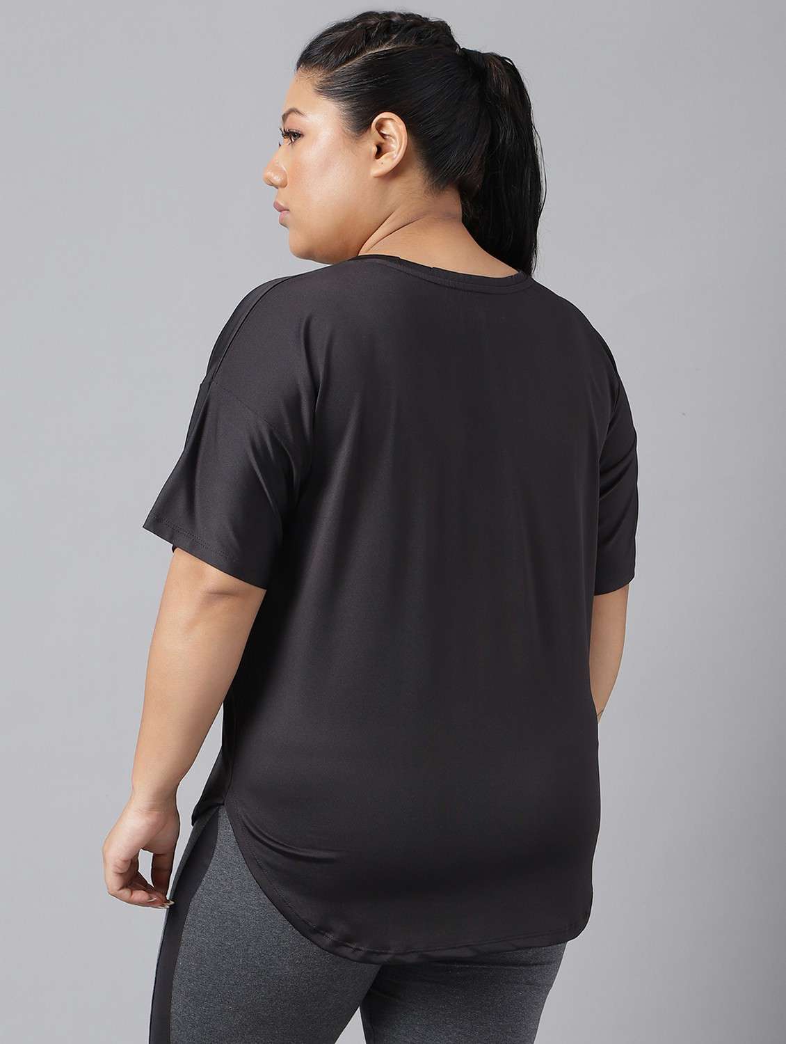 women plus size printed dri-fit sports t-shirt - 21762485 - Standard Image - 3