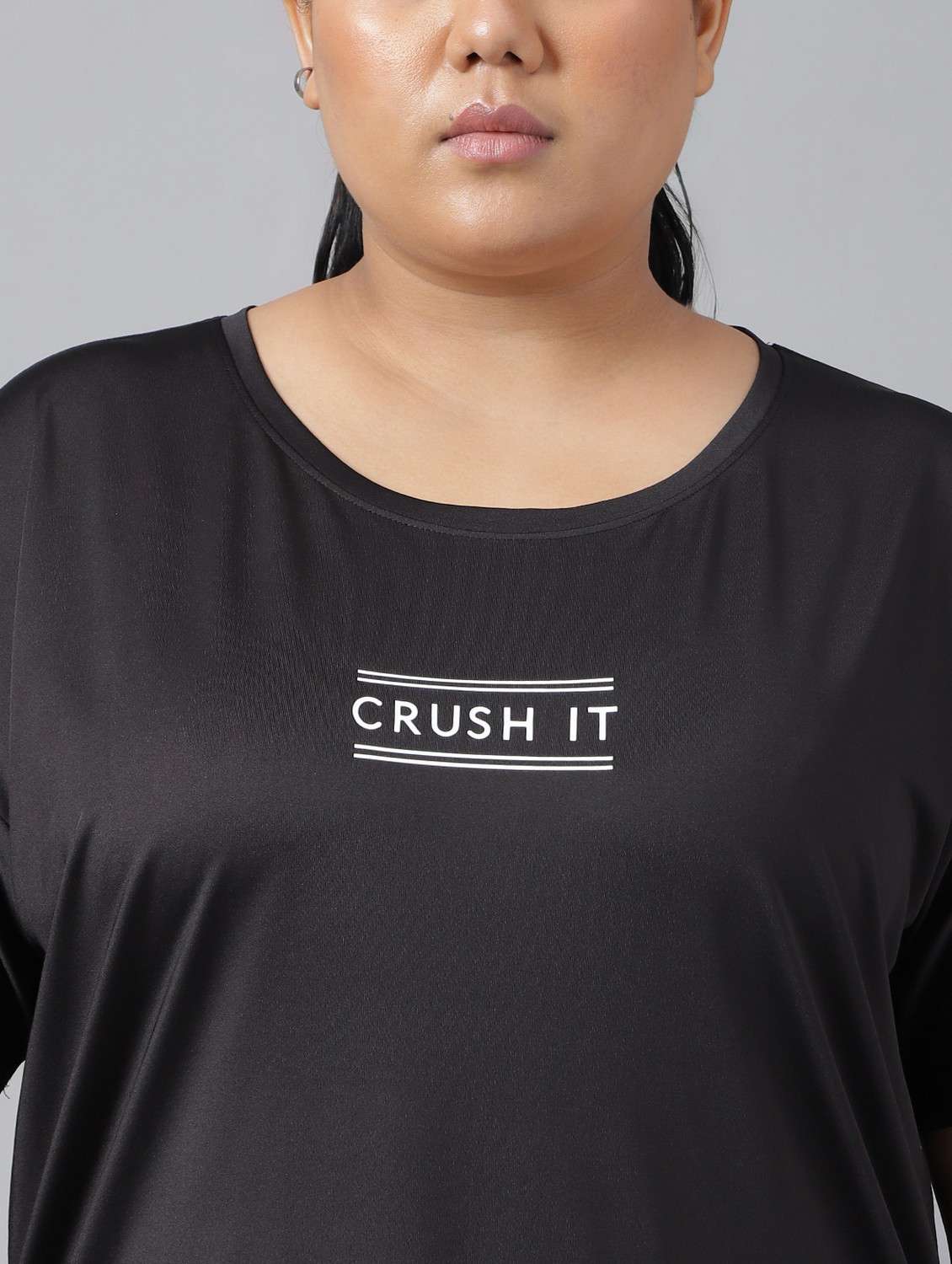 women plus size printed dri-fit sports t-shirt - 21762485 - Standard Image - 5