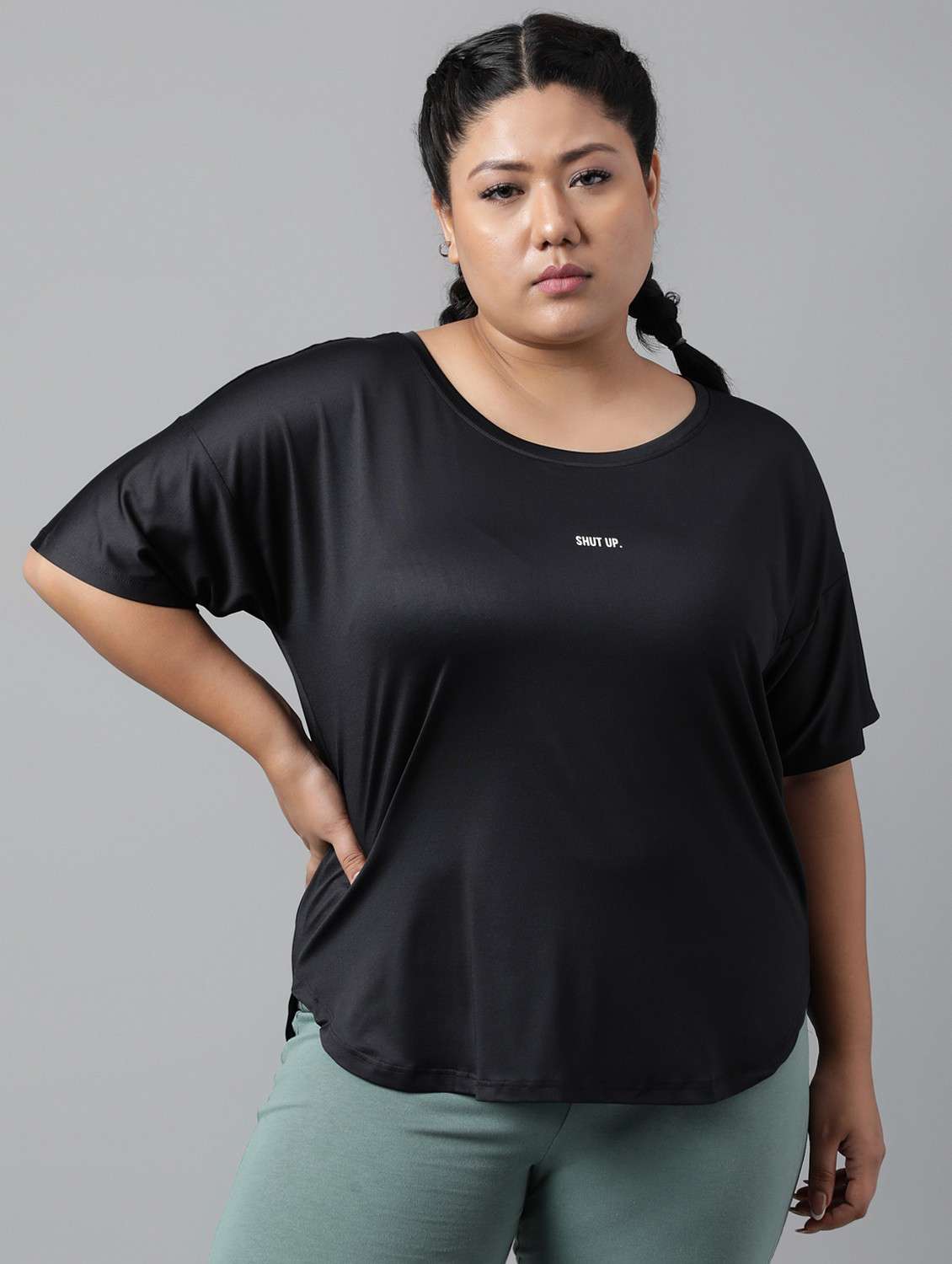 women plus size printed dri-fit sports t-shirt - 21762492 -  Zoom Image - 0