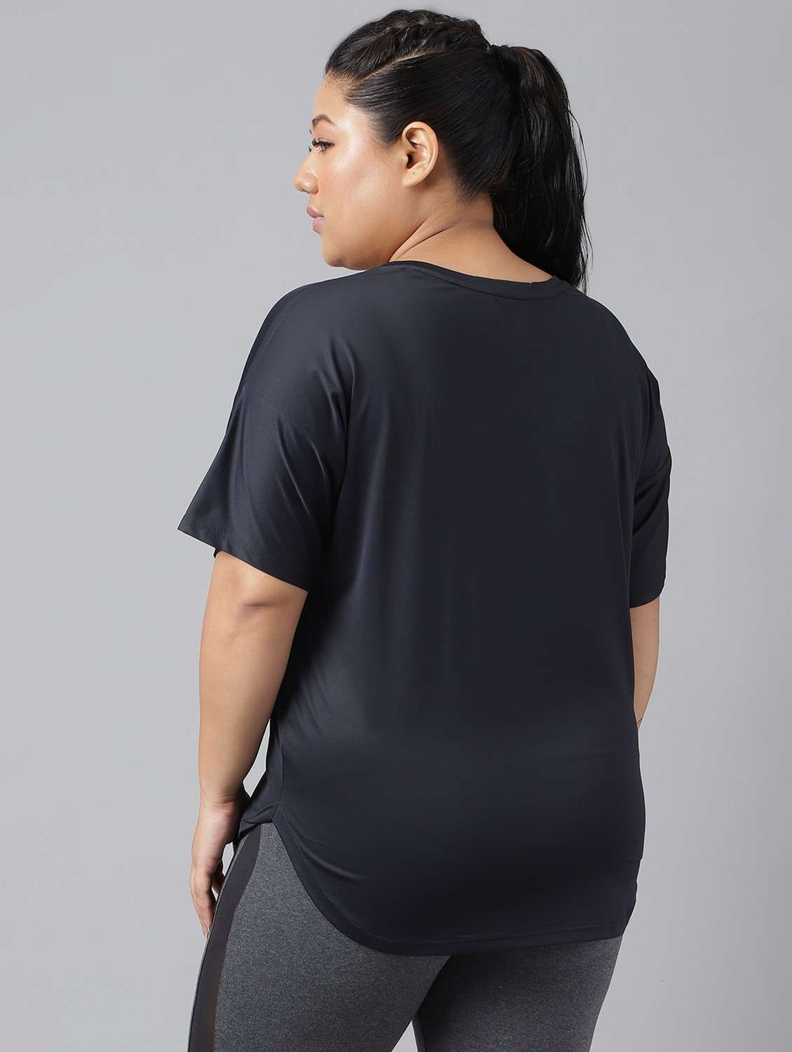 women plus size printed dri-fit sports t-shirt - 21762499 -  Standard Image - 3