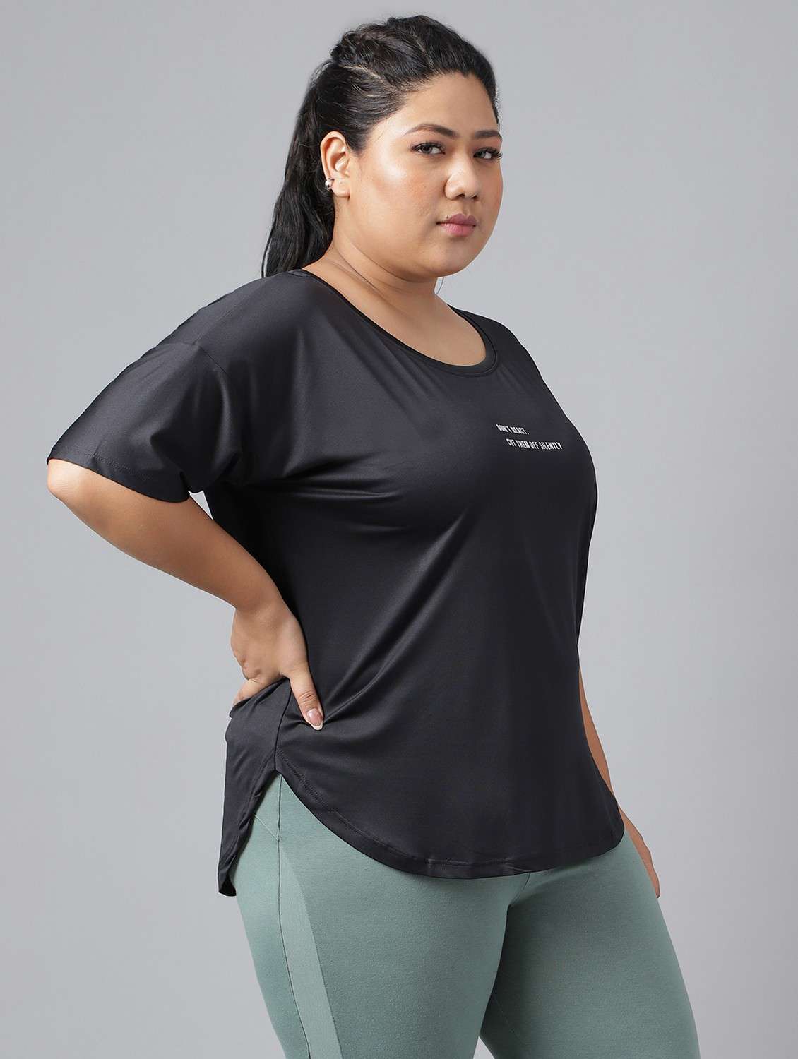 women plus size printed dri-fit sports t-shirt - 21762501 -  Standard Image - 3