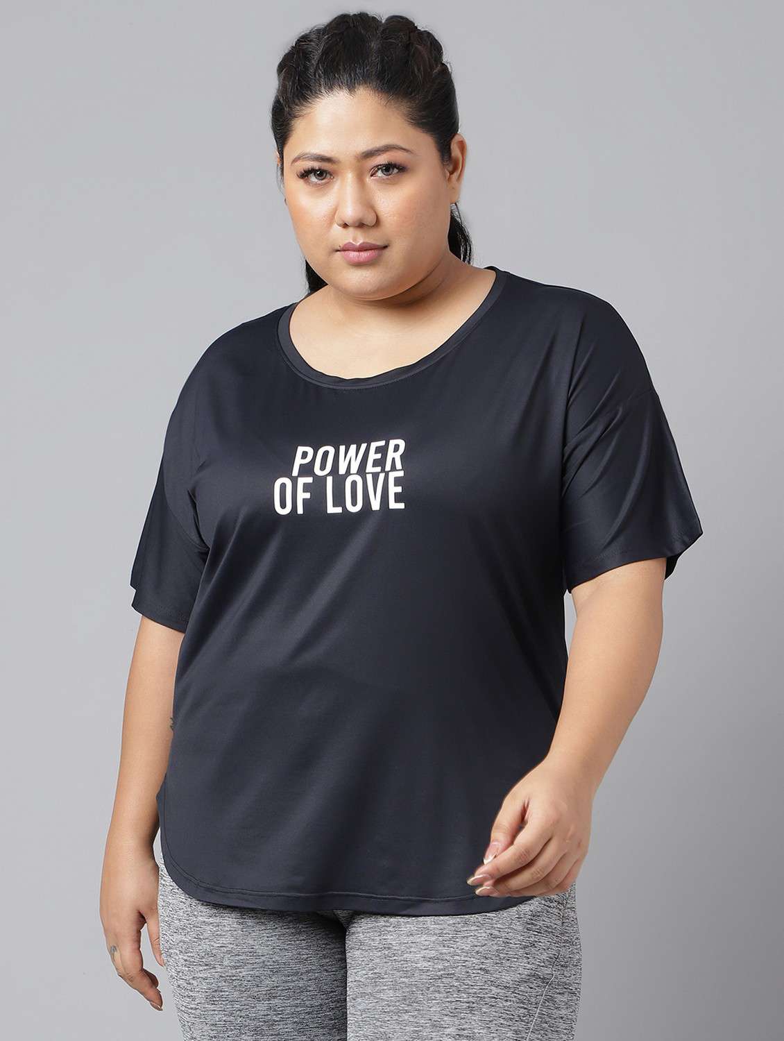 women plus size printed dri-fit sports t-shirt - 21762505 -  Zoom Image - 0