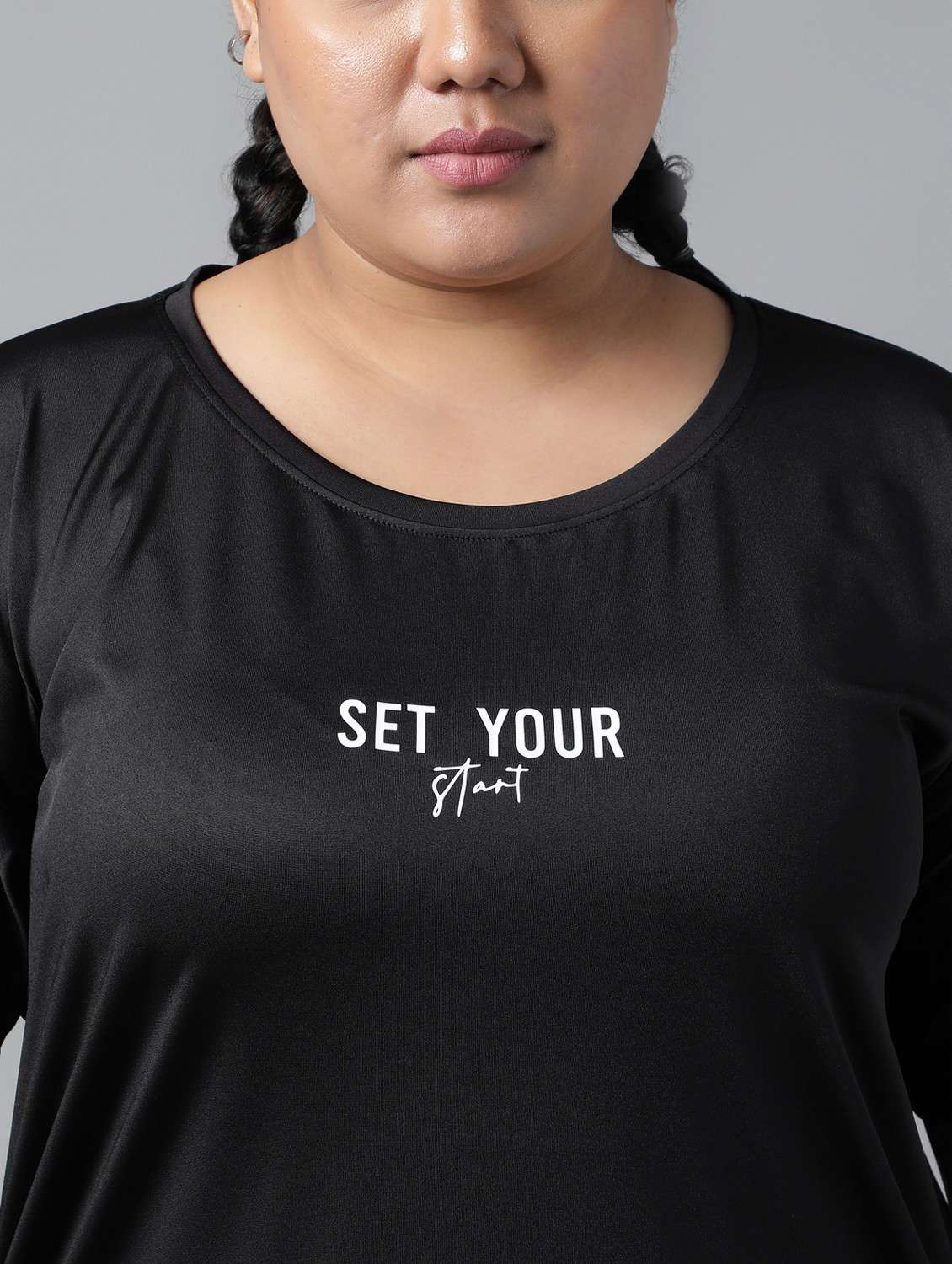 women plus size printed dri-fit sports t-shirt - 21762510 -  Standard Image - 5