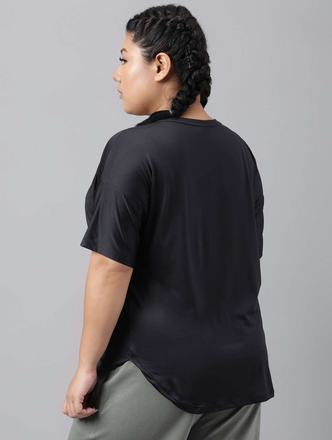 women plus size printed dri-fit sports t-shirt - 21762514 - Standard Image - 3