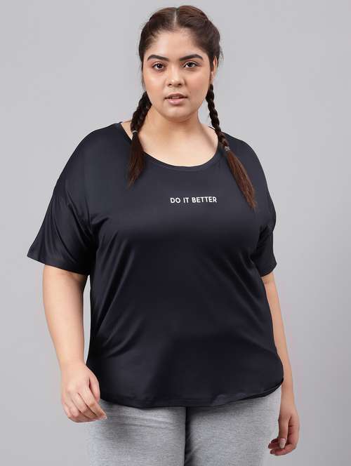 women plus size printed dri-fit sports t-shirt - 21762527 -  Standard Image - 0