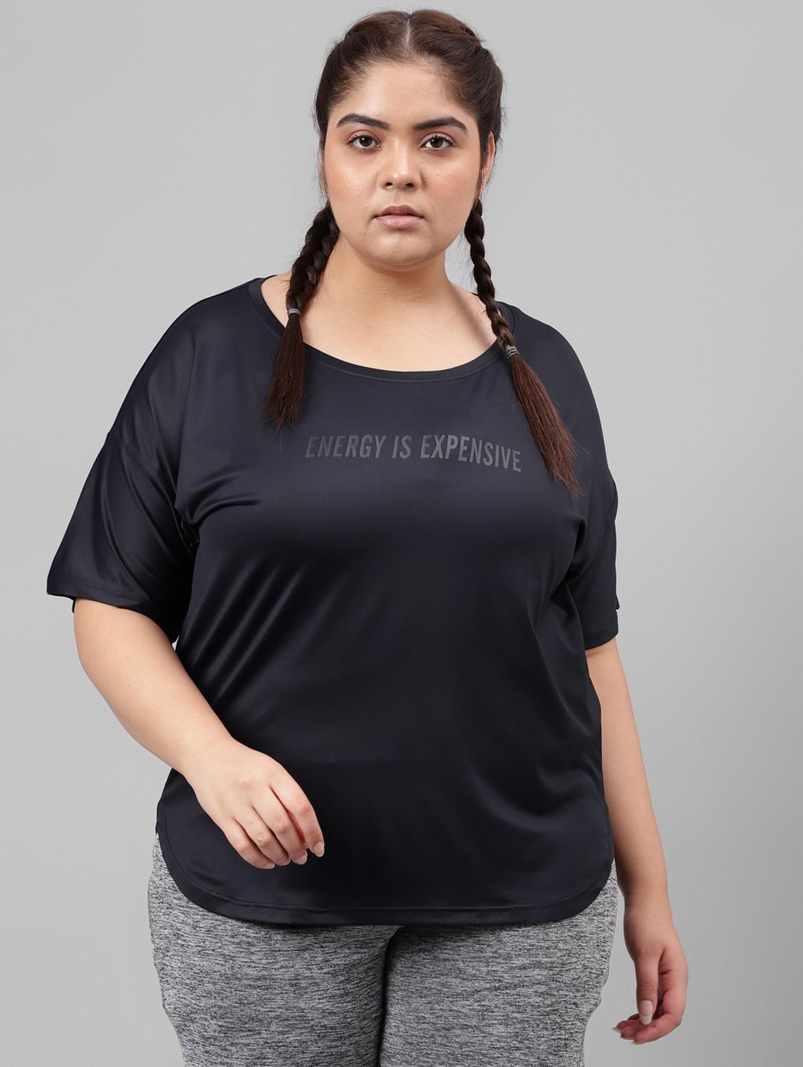 women plus size printed dri-fit sports t-shirt - 21762536 - Zoom Image - 0