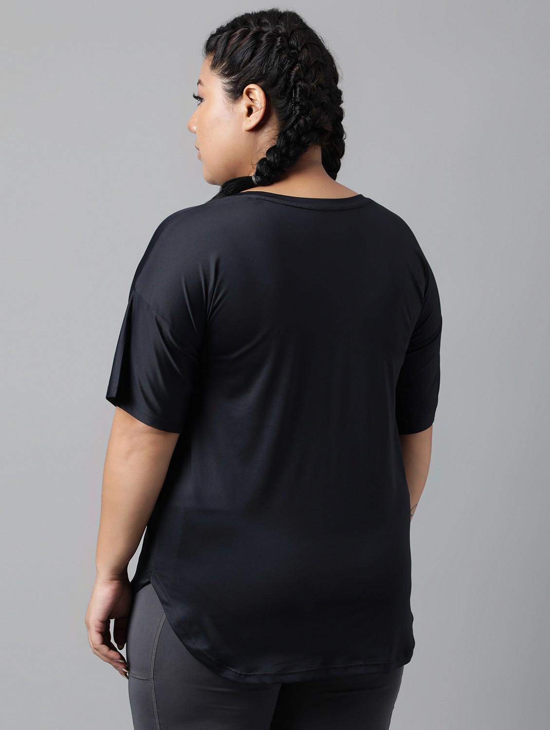 women plus size solid dri-fit sports t-shirt - 21762538 - Standard Image - 3