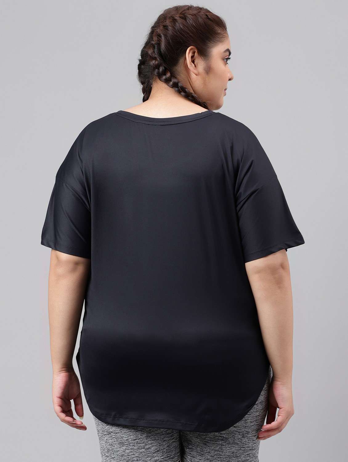women plus size printed dri-fit sports t-shirt - 21762542 - Standard Image - 3