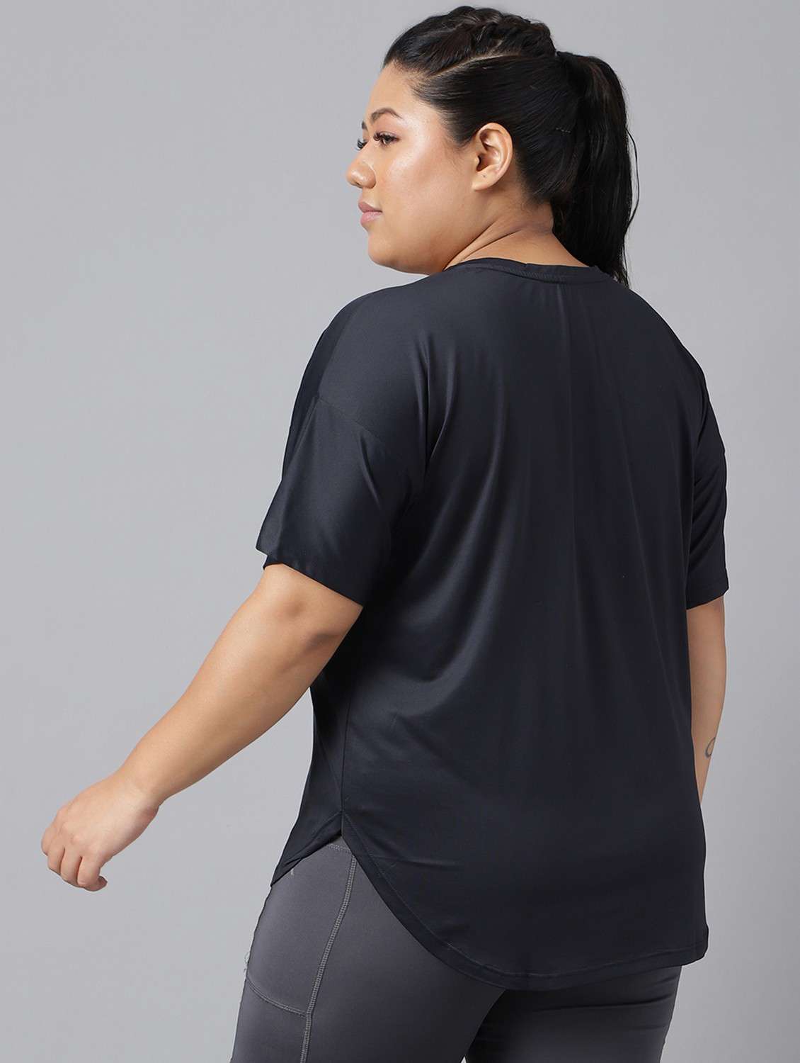 women plus size printed dri-fit sports t-shirt - 21762543 -  Standard Image - 3