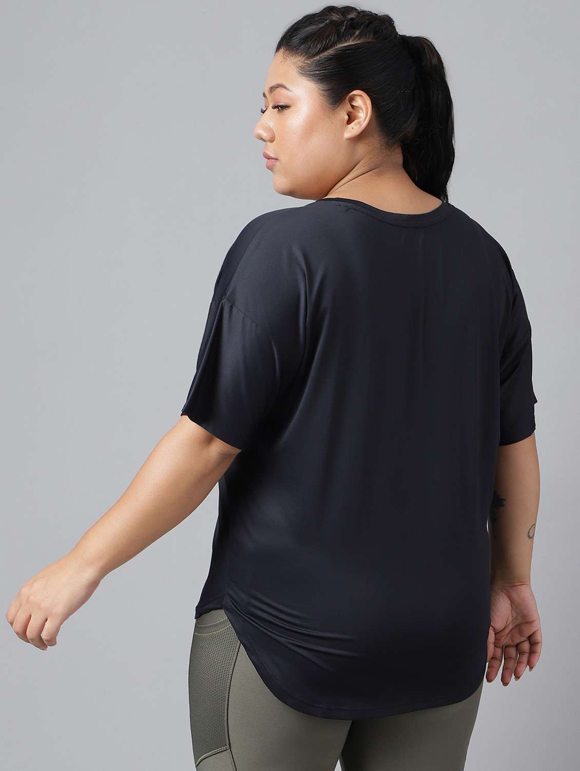 women plus size printed dri-fit sports t-shirt - 21762544 -  Standard Image - 3