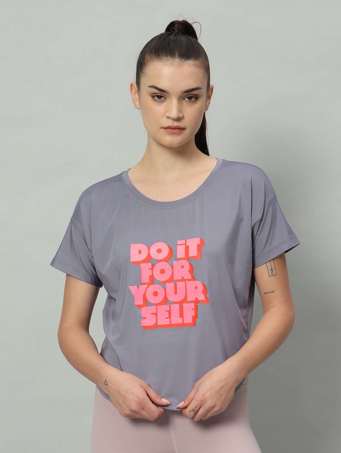 women printed dri-fit sports t-shirt