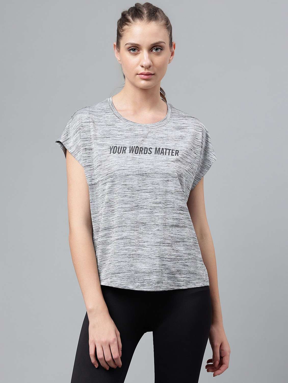 women printed dri-fit sports t-shirt