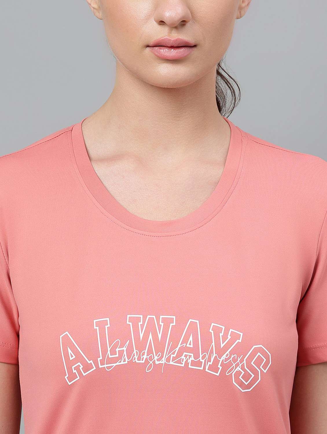 women printed dri-fit high low sports t-shirt - 21762585 -  Standard Image - 5