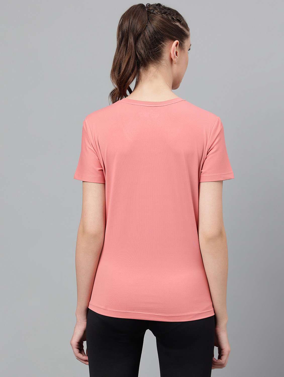 women printed dri-fit high low sports t-shirt - 21762594 -  Standard Image - 3