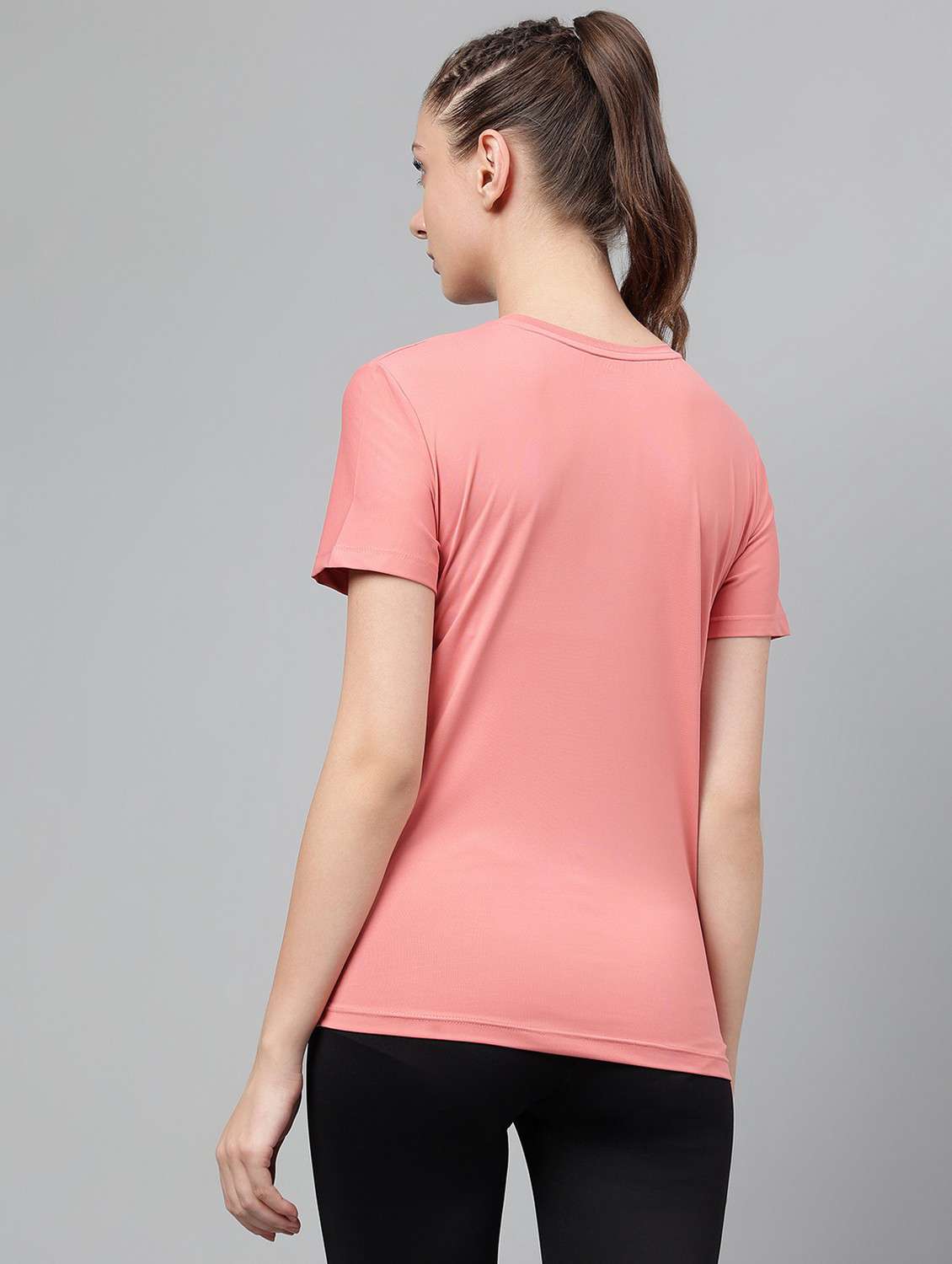 women printed dri-fit high low sports t-shirt - 21762597 -  Standard Image - 3