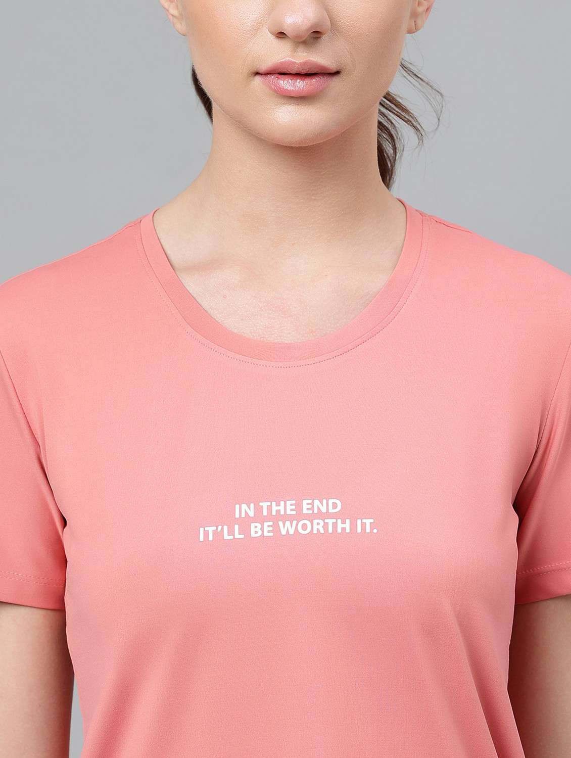 women printed dri-fit high low sports t-shirt - 21762598 - Standard Image - 5