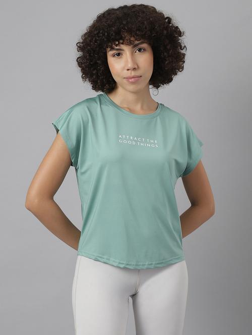 women printed dri-fit sports t-shirt - 21762612 - Standard Image - 0