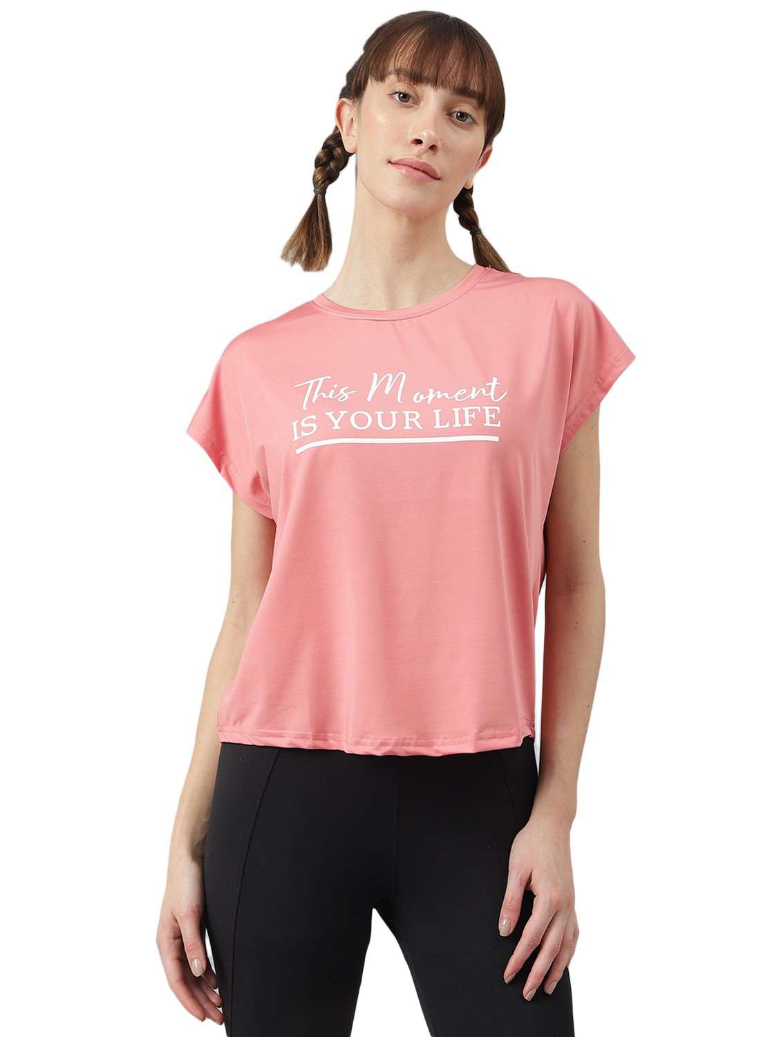 women printed dri-fit sports t-shirt - 21762654 -  Zoom Image - 0