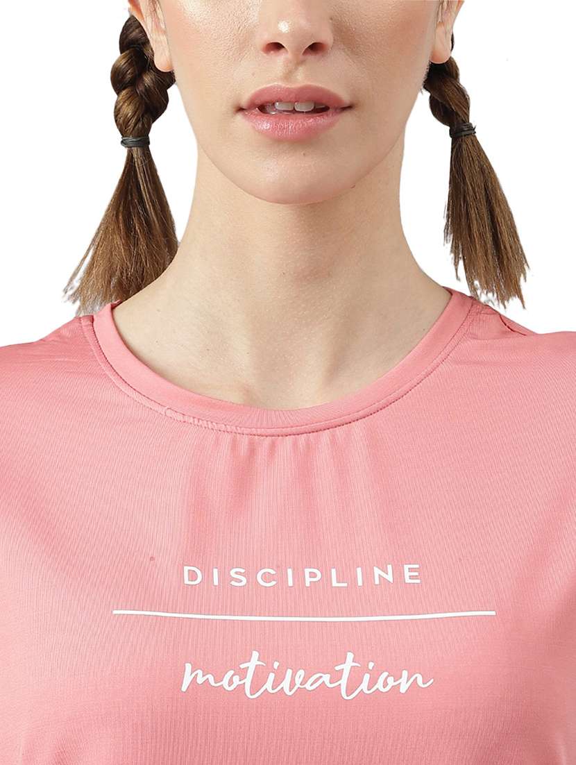 women printed round neck dri-fit t-shirt - 21762657 -  Standard Image - 5